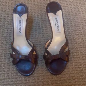 Jimmy Choo sandals chocolate